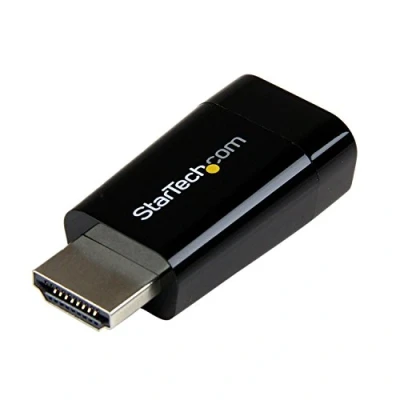 Afbeelding van StarTech.com Compacte HDMI naar VGA adapterconverter voedingsvrije laptop monitor/projector converterbox 1920x1200 (HD2VGAMICRO)
