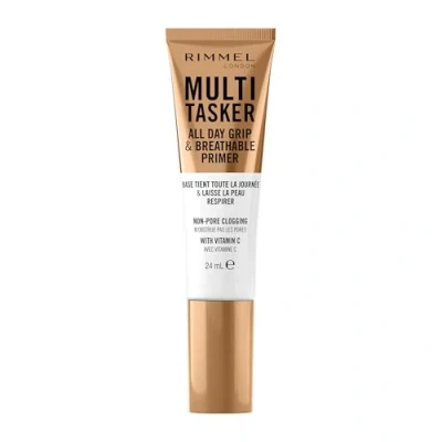Afbeelding van Rimmel Multi Tasker All Day Grip &amp; Breathable, Transparant, Primer, Lichtgewicht, Ademend, Geltextuur, Bereidt de huid voor, Vegan formule, 24 ml