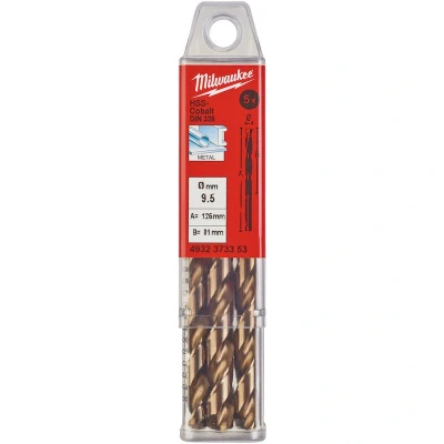 Afbeelding van Metaalboor Hss G Cobalt 9,5 X 125 Mm (5 Stuks)