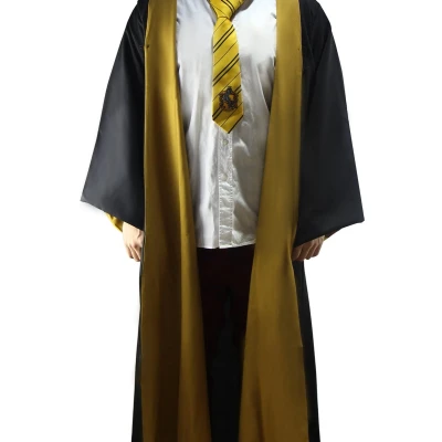 Afbeelding van Harry Potter Hufflepuff Wizard Robe / Huffelpuf tovenaar kostuum (M)