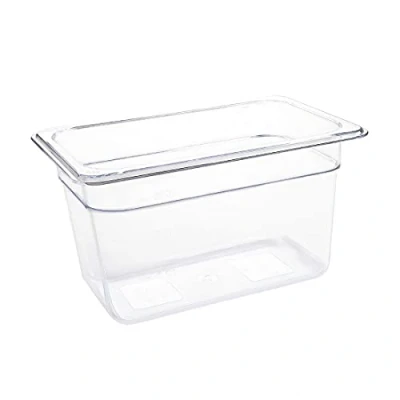 Afbeelding van Vogue polycarbonaat bak transparant GN 1/4 150mm