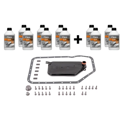 Afbeelding van VAICO V10 3213 XXL Artikelset, olieverversing automaat Met pakking afdichtring, hoeveelheid olie voor oliespoeling AUDI: A6 C6 Avant