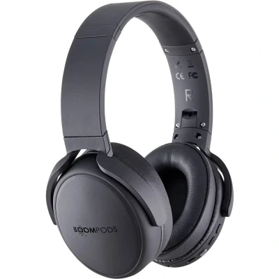 Afbeelding van Boompods Headpods ANC Over Ear koptelefoon Bluetooth Zwart Noise Cancelling Volumeregeling, Vouwbaar