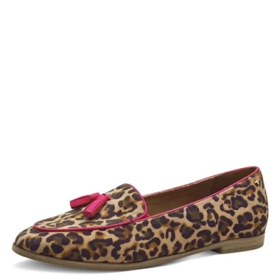 Afbeelding van Tamaris Instappers, Dames, Maat: 38, Leopard comb Leer
