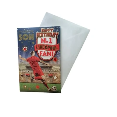 Afbeelding van &quot;Express Yourself&quot; verjaardagskaart voor nummer 1 Liverpool Fan Son inclusief envelop voetbalfan zoon