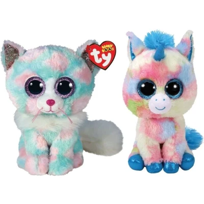 Afbeelding van Ty Knuffel Beanie Buddy Opal Cat &amp; Blitz Unicorn