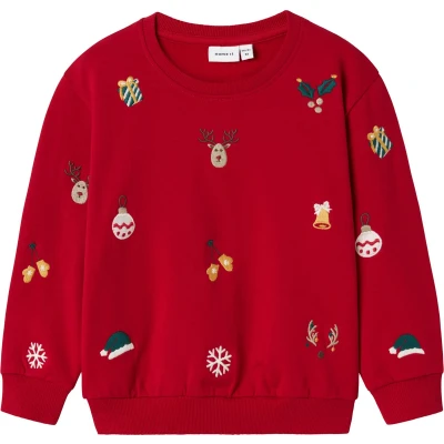 Afbeelding van Name it Weihnachts Sweater voor kinderen, Maat: 104, Jester red