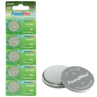 Afbeelding van 5 x PoundMax 2032 CR2032 3V lithiumbatterijen