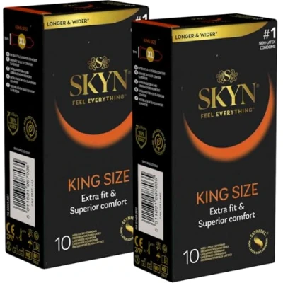 Afbeelding van Manix Skyn Large 20 (2 x 10) latexvrije XXL condooms voordeelverpakking