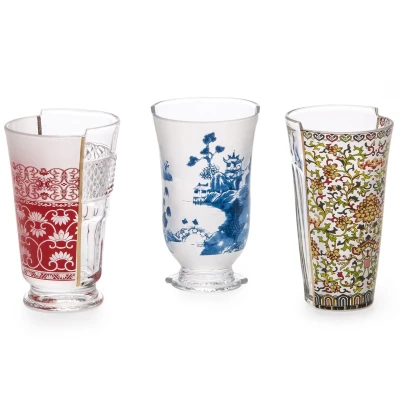 Afbeelding van Seletti Hybrid glas set van 3 Clarice