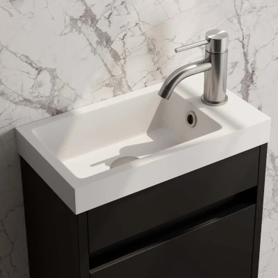 Afbeelding van Brauer Brushed Edition Fonteinkraan opbouw uitloop 11. 5cm PVD geborsteld RVS