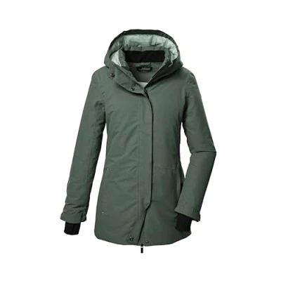 Afbeelding van killtec dames Functionele parka/parka met capuchon KOW 93 WMN PKR, grüngrau, 50, 41817 000