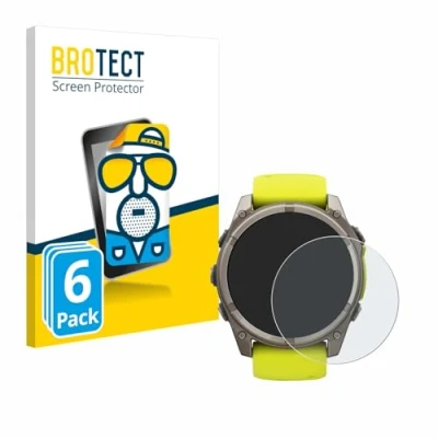 Afbeelding van BROTECT Screenprotector voor Garmin Fenix 8 Solar (51 mm) Folie Beschermfolie matte (6 Stuks)