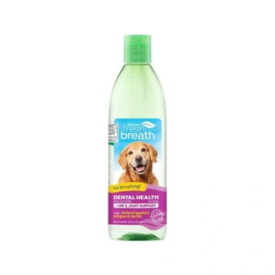 Afbeelding van Tropiclean Oral Care Water Additive Plus Hip &amp; Joint Hondengewrichten 473 ml