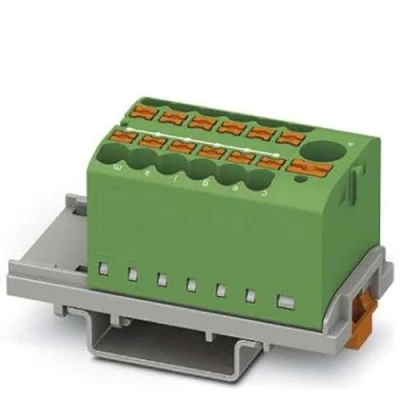 Afbeelding van Phoenix Contact PTFIX 6/12X2,5 NS35 GN 3273096 Verdeelblok 0.14 mm² 2.50 Groen 8 stuk(s)
