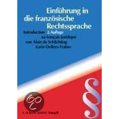 Afbeelding van Einführung in die französische Rechtssprache