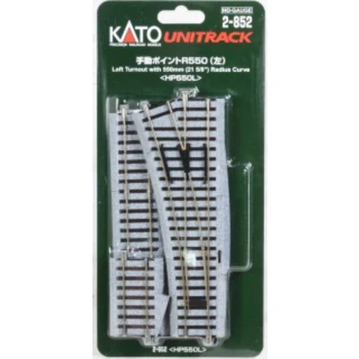 Afbeelding van H0 Kato Unitrack 2 852 Wissel, Links 215 mm 1 stuk(s)