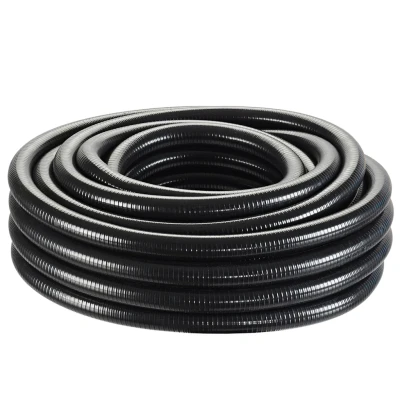 Afbeelding van Spiraalslang Vijverslang Zwart 32mm Rol 25 Meter
