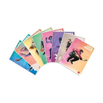 Afbeelding van Pigna Maxi notitieboeken, A4, klaar voor sport, 10 stuks, gelinieerd