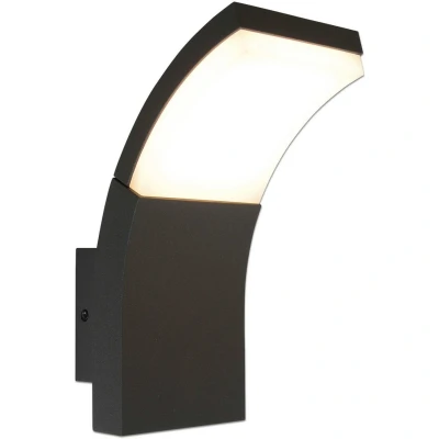 Afbeelding van näve Ledwandlamp voor buiten Orbis Wandlamp, terras, antraciet, hoogte: 19,8 cm, led warmwit (1 stuk)