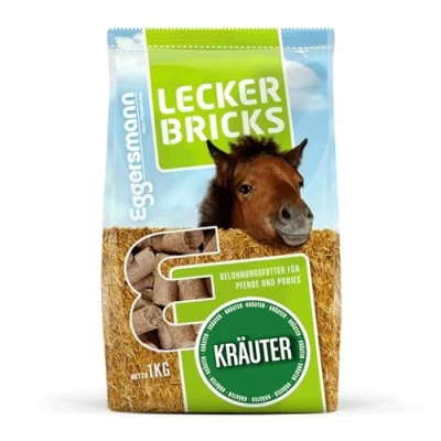 Afbeelding van Eggersmann Mein Pferdefutter Lecker Bricks Kräuter 1 kg Leckerlies für Pferde und Ponies zur Belohnung