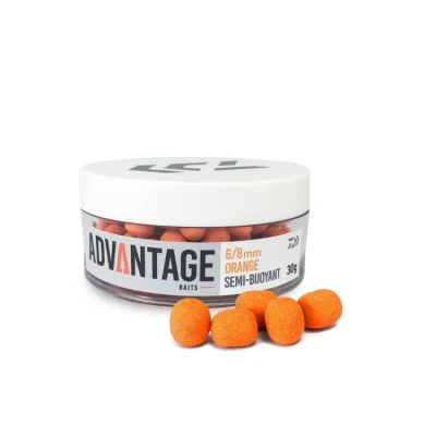 Afbeelding van Daiwa Advantage Semi Buoyant Hookbait Orange 6/8mm (30g) Boilies