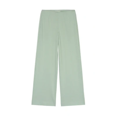 Afbeelding van Marc O&#039;Polo WIDE Fitted AT Waist WITH Darts Broek, Dames, Maat: 32, Dusty mint