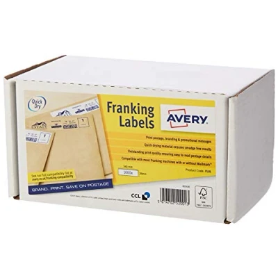 Afbeelding van Frankeeretiket Avery FLO1 140x38mm 1000stuks