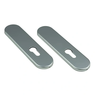 Afbeelding van Ami Kortschild ovaal 177x44x6,5mm PC 72 zonder krukgat aluminium F 1