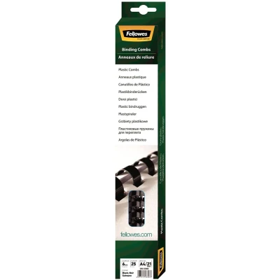 Afbeelding van Fellowes Bindruggen, Doos Van 25 Stuks, 6 Mm, Wit Bindruggen