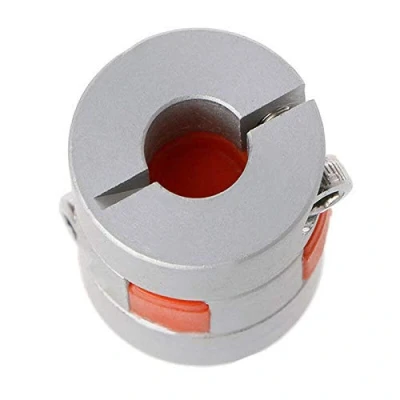 Afbeelding van Vogueing Tool Flexibele askoppeling, aluminiumlegering gezamenlijke connector pruimenkoppeling motorkoppeling voor CNC machine, doe het zelf encoder, 3D printer (D20 mm x L25 mm, 5 tot 8 mm)
