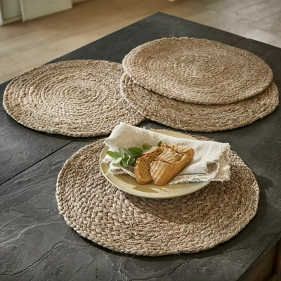 Afbeelding van LOBERON Placemat set van 4 Dooling bruin