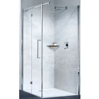 Afbeelding van Novellini Young FG zijwand 89 91 cm satin chr.