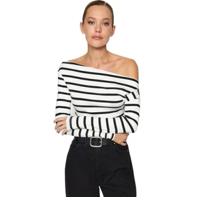 Afbeelding van Trendyol TWOAW24BZ00227 Volwassenen Vrouwen Blouse Zwart XL