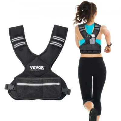 Afbeelding van VEVOR gewichtsvest hardloopvest trainingsvest met verstelbare gewichten van 5 9,1 kg