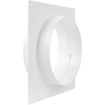 Afbeelding van 6&quot; Inch Duct Connector Flens Plastic Rechte Pijp voor Verwarming Koeling Inlaatuitlaat Ventilatiesysteem Kanaalkoppeling Wandplaat Montage Joint (150mm)