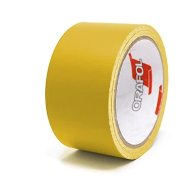Afbeelding van Finest Folia Matte sierstrip, 10 meter, voor auto, vrachtwagen, motorfiets, boot modelbouw, knutselen, doe het zelf zijstrepen, kleefstrip, zelfklevend (mat geel, 50 mm breed)