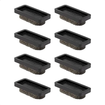 Afbeelding van WAGNER QuickClick® Stoel Viltglijders I set van 8 vervangingsglijders vervangbaar wolvilt ULTRASOFT 32 x 15 mm voor onderstel Made in Germany 15955100