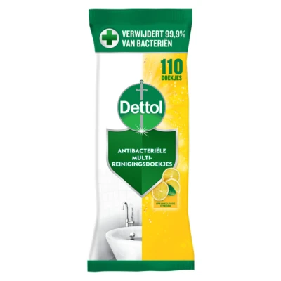 Afbeelding van Dettol Antibacteriële doekjes Multi oppervlak Citrus 110st