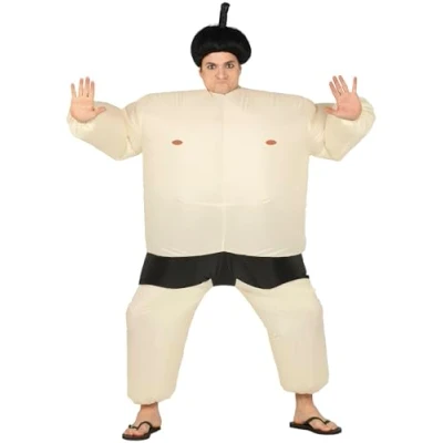 Afbeelding van Fiestas Guirca Verkleedpak Sumoworstelaar Polyester Beige Mt L