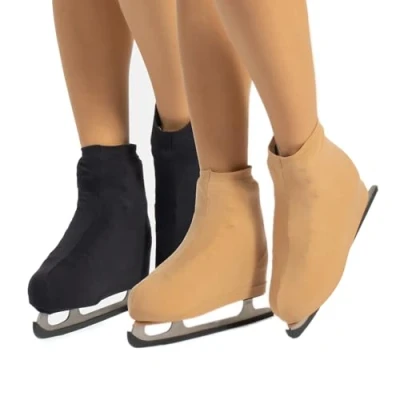 Afbeelding van CALZITALY Skates Cover, rolschaatsen en schaatsen, huidskleur, karamel, zwart, schoenmaat 28 42, 70 DEN, Made in Italy (33 37, huidskleur + zwart)