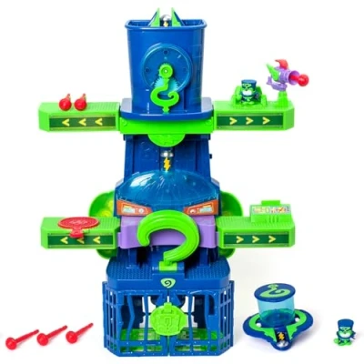 Afbeelding van SUPERTHINGS KAZOOM POWER Enigma toren uit de Clan tv serie &quot;Kazoom Power&quot;. Bevat 1 toren, exclusief raadsel, vliegtuig, gevangenis, katapult, trigger en 3 projectielen