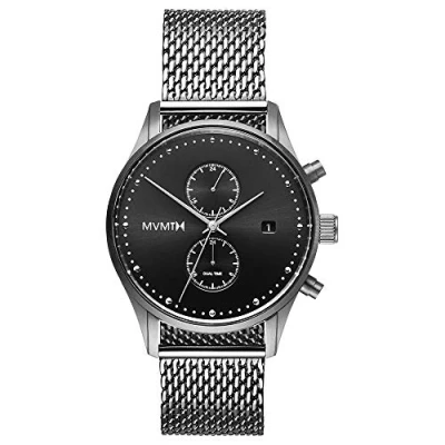 Afbeelding van MVMT D MV01 S2 RVS Zilverkleurig Voyager Horloge 42mm
