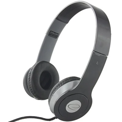 Afbeelding van Esperanza Multimedia Headset bekabelde hoofdtelefoon met microfoon en volumeregeling Techno zwart