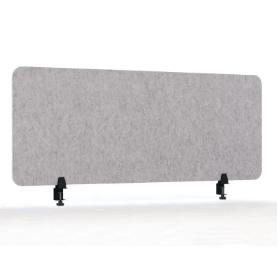 Afbeelding van Smit Visual scheidingswand, lichtgrijs, 60 x 160 cm, met 2 klemmen