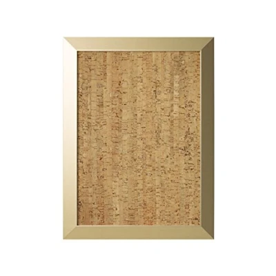 Afbeelding van Bi Office Kamashi Prikbord, Memobord van Kurk met Goudkleurige Omlijsting MDF, 900x600 mm