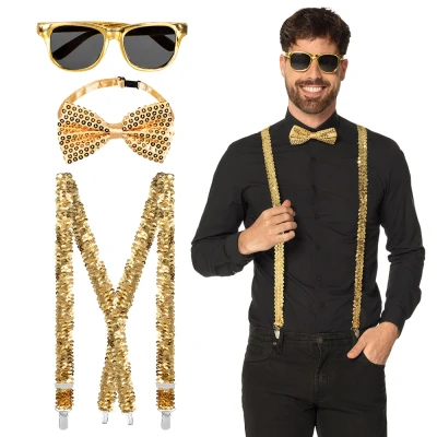 Afbeelding van Boland Accessoireset Goud Volwassenen Unisex Showgirl Glitter and Glamour
