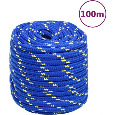 Afbeelding van vidaXL Boottouw 16 mm 100 m polypropeen blauw