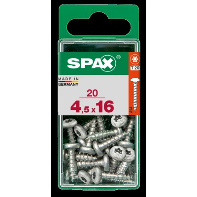 Afbeelding van Spax Torx Houtschroef Bolle kop 4.5x16mm T10 20 stuks