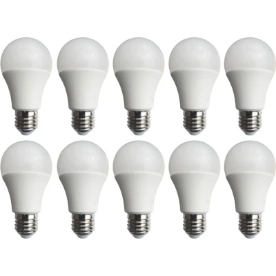 Afbeelding van Gloeilamp E27 10 stuks A60 LED 20W=126W 2000 Lumen daglichtwit 6400K